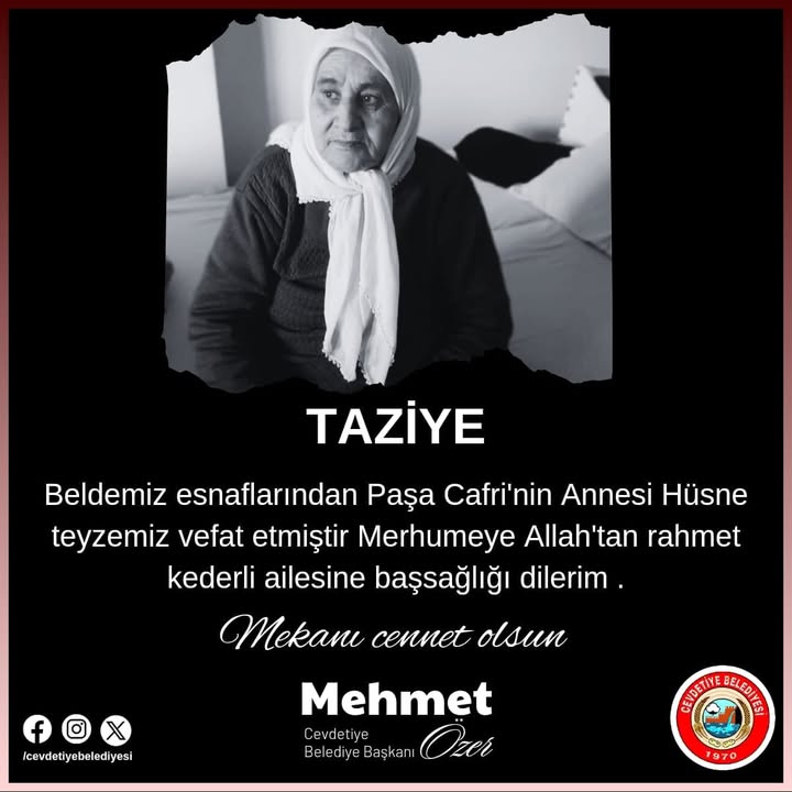 Merhumeye Allahtan rahmet kederli ailesine başsağlığı dileriz Mekanı cennet olsun